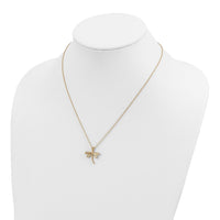 10k Tri-Color Black Hills Gold Dragonfly Necklace-10BH713-18