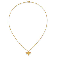 10k Tri-Color Black Hills Gold Dragonfly Necklace-10BH713-18