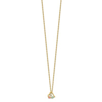 10K Tri-color w/12K Accents Diamond Black Hills Gold Necklace-10BH727-18