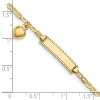 10k Flat Anchor Link ID Bracelet-10BID100-6