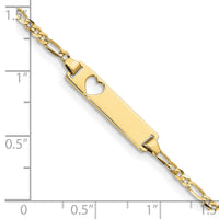 10k Figaro Link ID Bracelet-10BID25-6