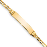 10k Anchor Link ID Bracelet-10BID44-6