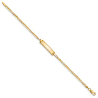 10k Flat Curb Link ID Bracelet-10BID52-6