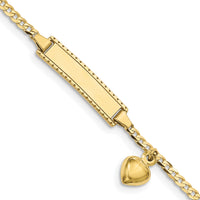 10k Flat Curb Link ID Bracelet-10BID95-6