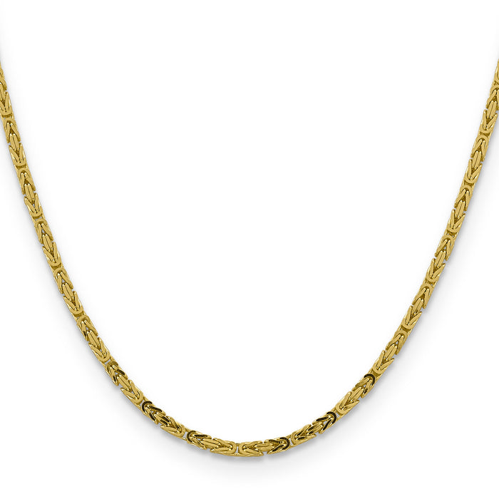 10K 2.5mm Byzantine Chain-10BIZ070-20
