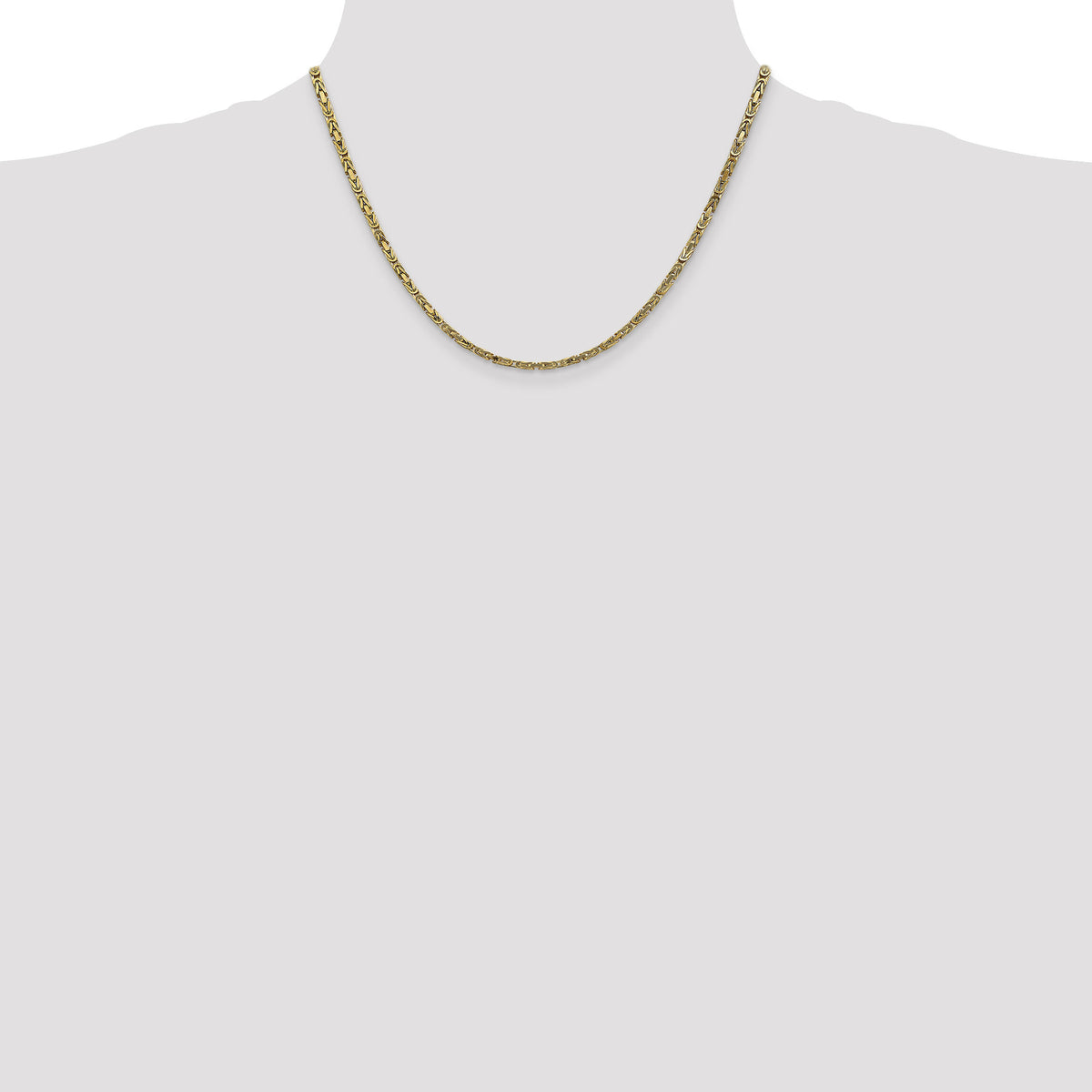 10K 2.5mm Byzantine Chain-10BIZ070-18