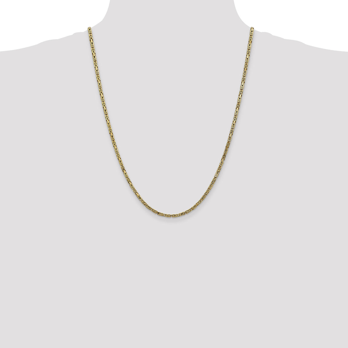 10K 2.5mm Byzantine Chain-10BIZ070-24