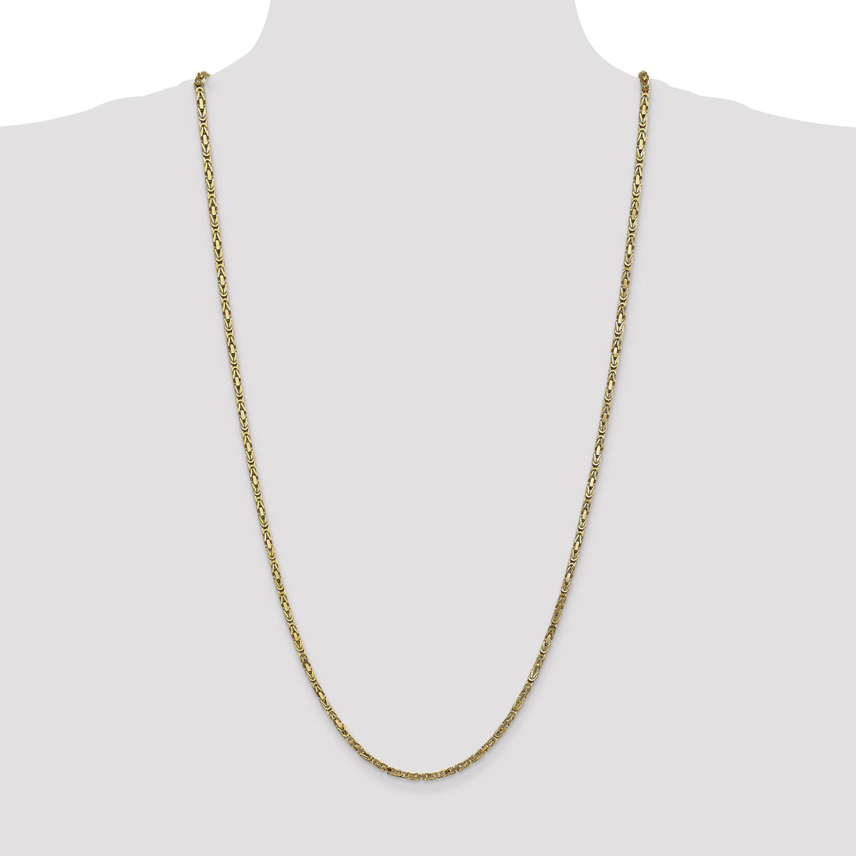 10K 2.5mm Byzantine Chain-10BIZ070-30