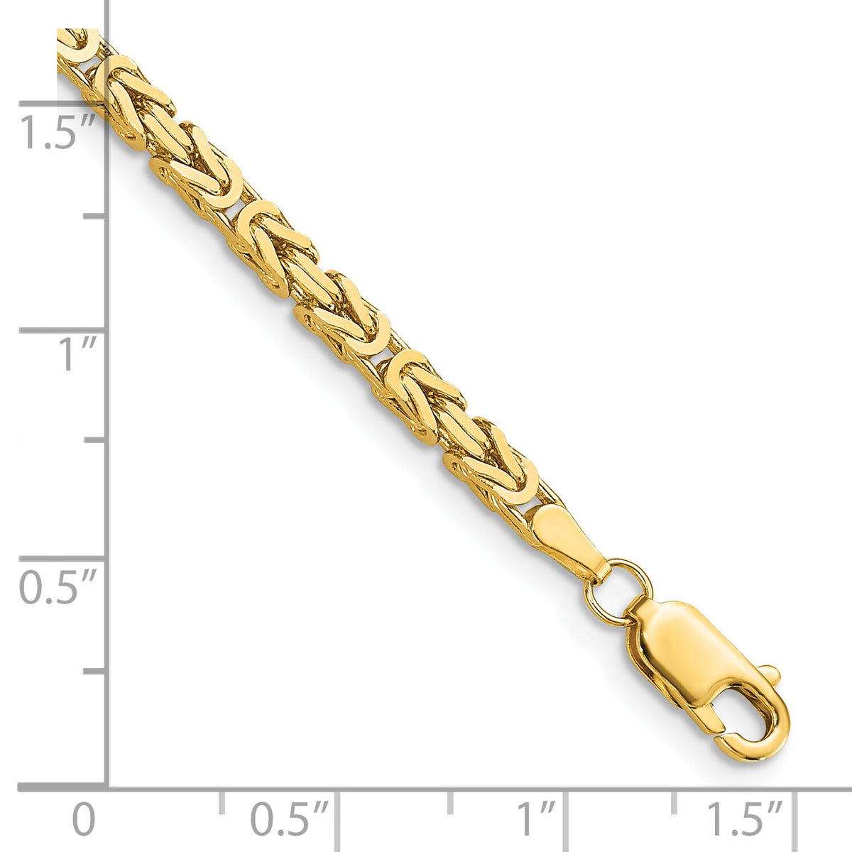 10K 2.5mm Byzantine Chain-10BIZ070-8