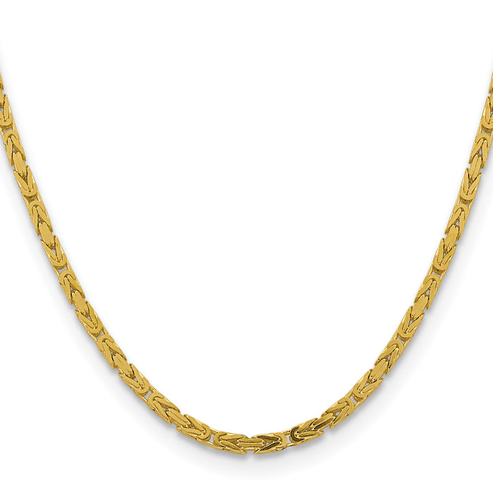 10K 3.25mm Byzantine Chain-10BIZ090-18