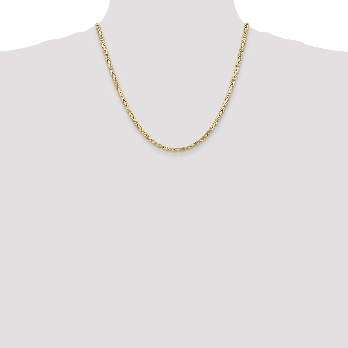 10K 3.25mm Byzantine Chain-10BIZ090-20