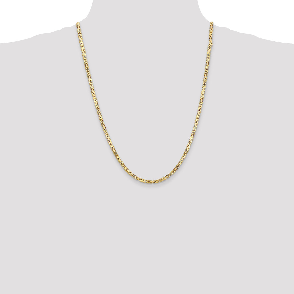 10K 3.25mm Byzantine Chain-10BIZ090-24