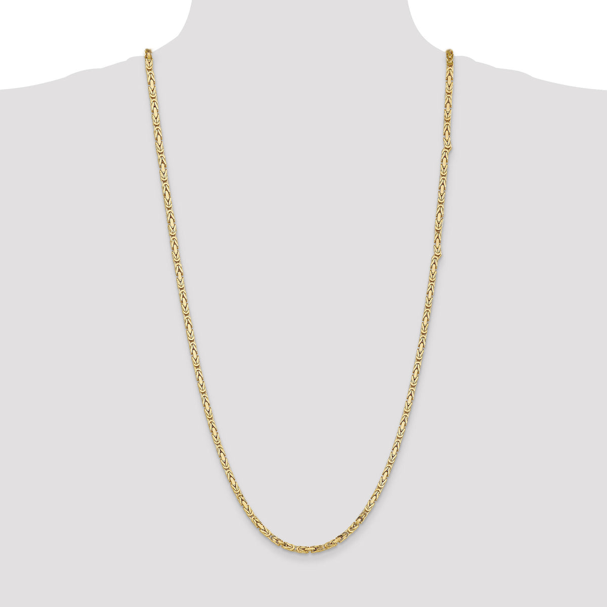 10K 3.25mm Byzantine Chain-10BIZ090-30