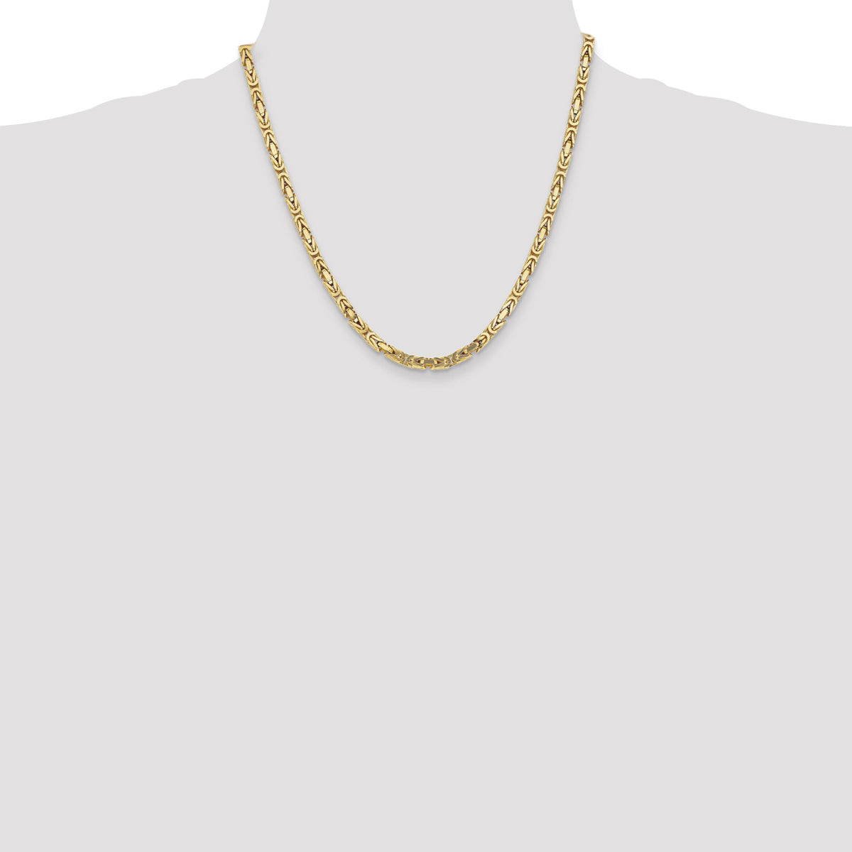 10K 4mm Byzantine Chain-10BIZ110-20