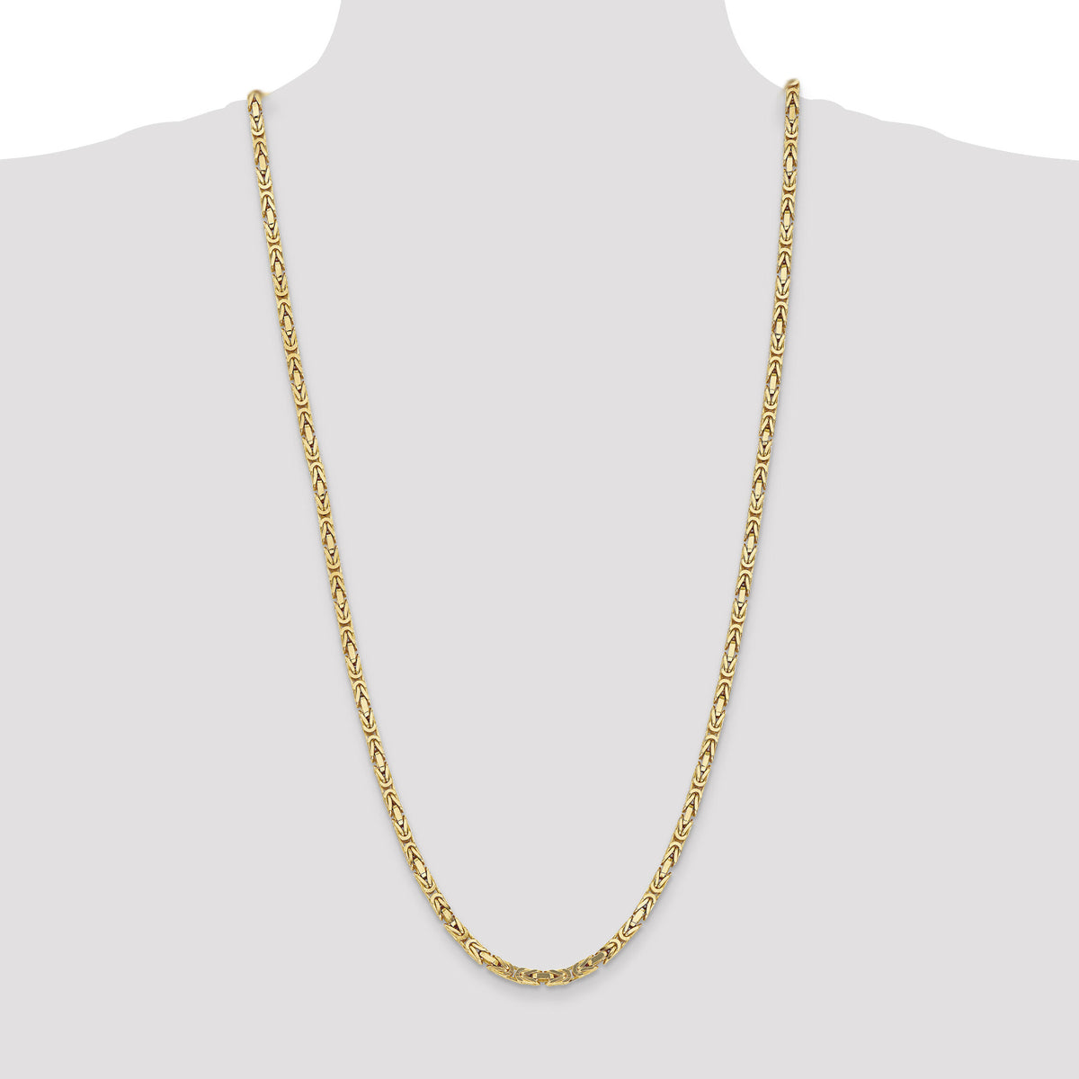 10K 4mm Byzantine Chain-10BIZ110-30