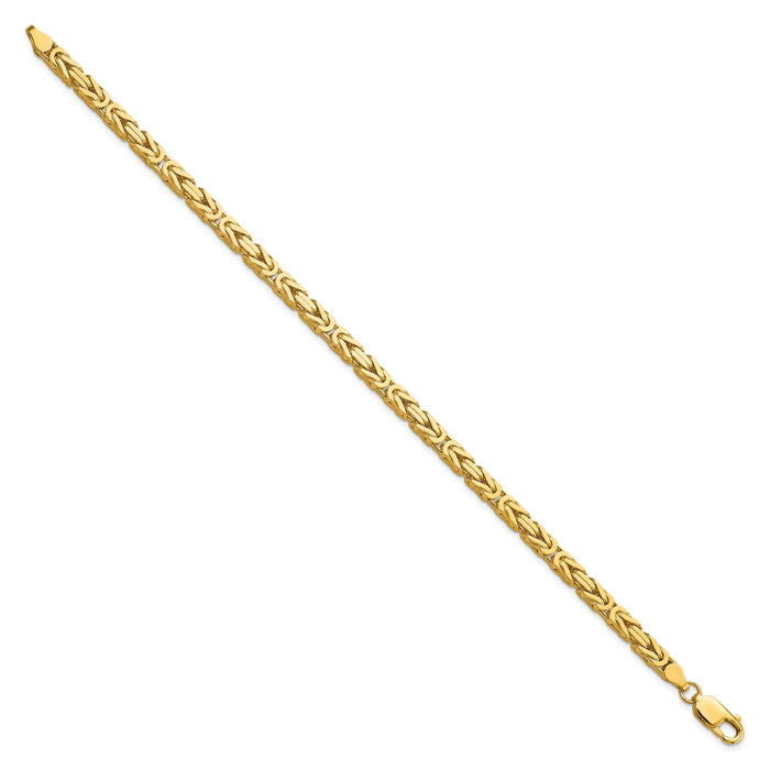10K 4mm Byzantine Chain-10BIZ110-8