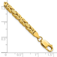 10K 4mm Byzantine Chain-10BIZ110-7