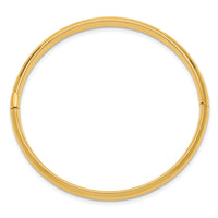 10k 3/16 Polished Hinged Baby Bangle-10BP3/16