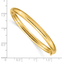 10k 3/16 Polished Hinged Baby Bangle-10BP3/16