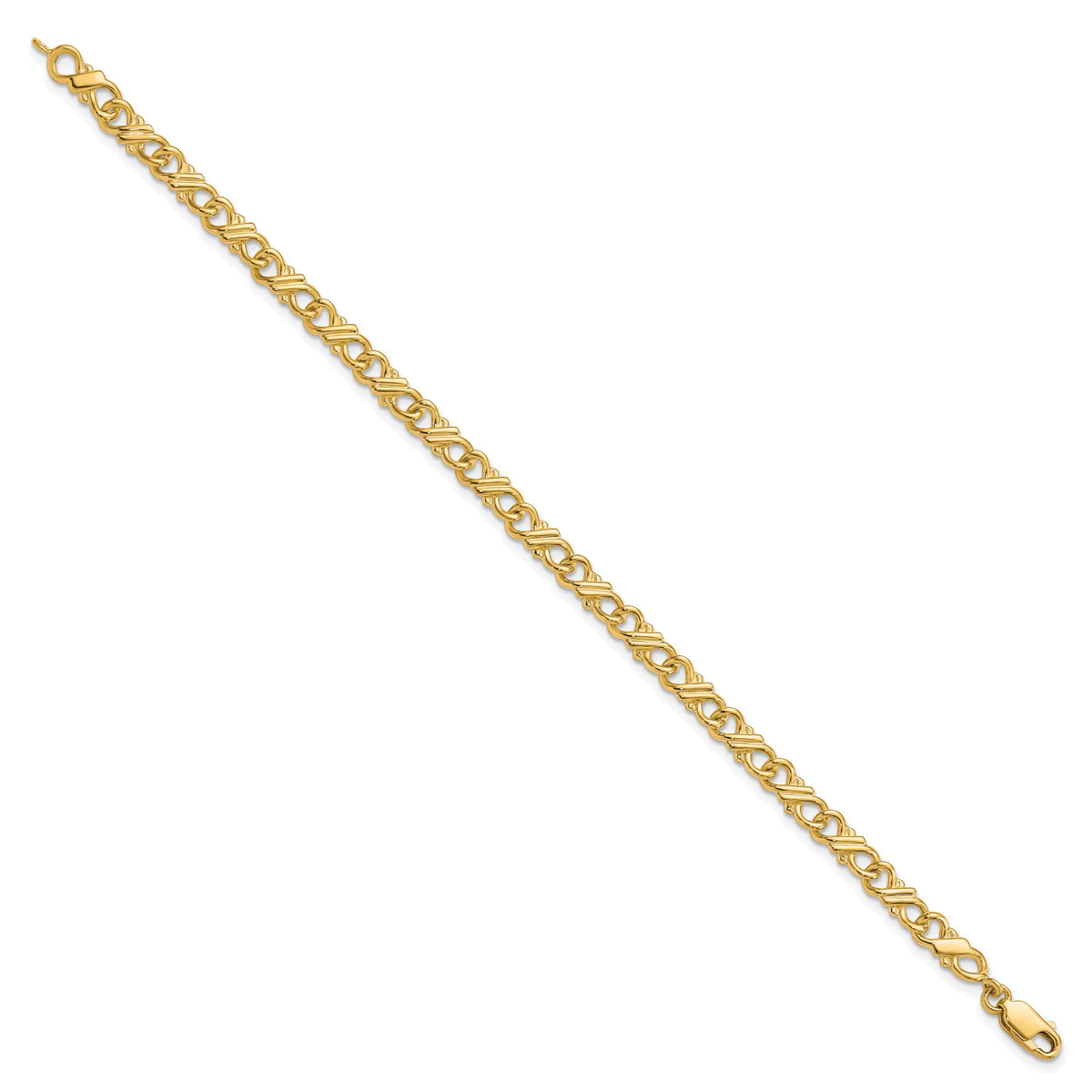 10k Solid Polished Fancy Bracelet-10BR7-7