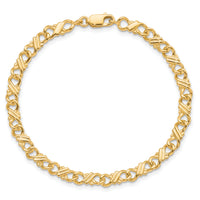 10k Solid Polished Fancy Bracelet-10BR7-7