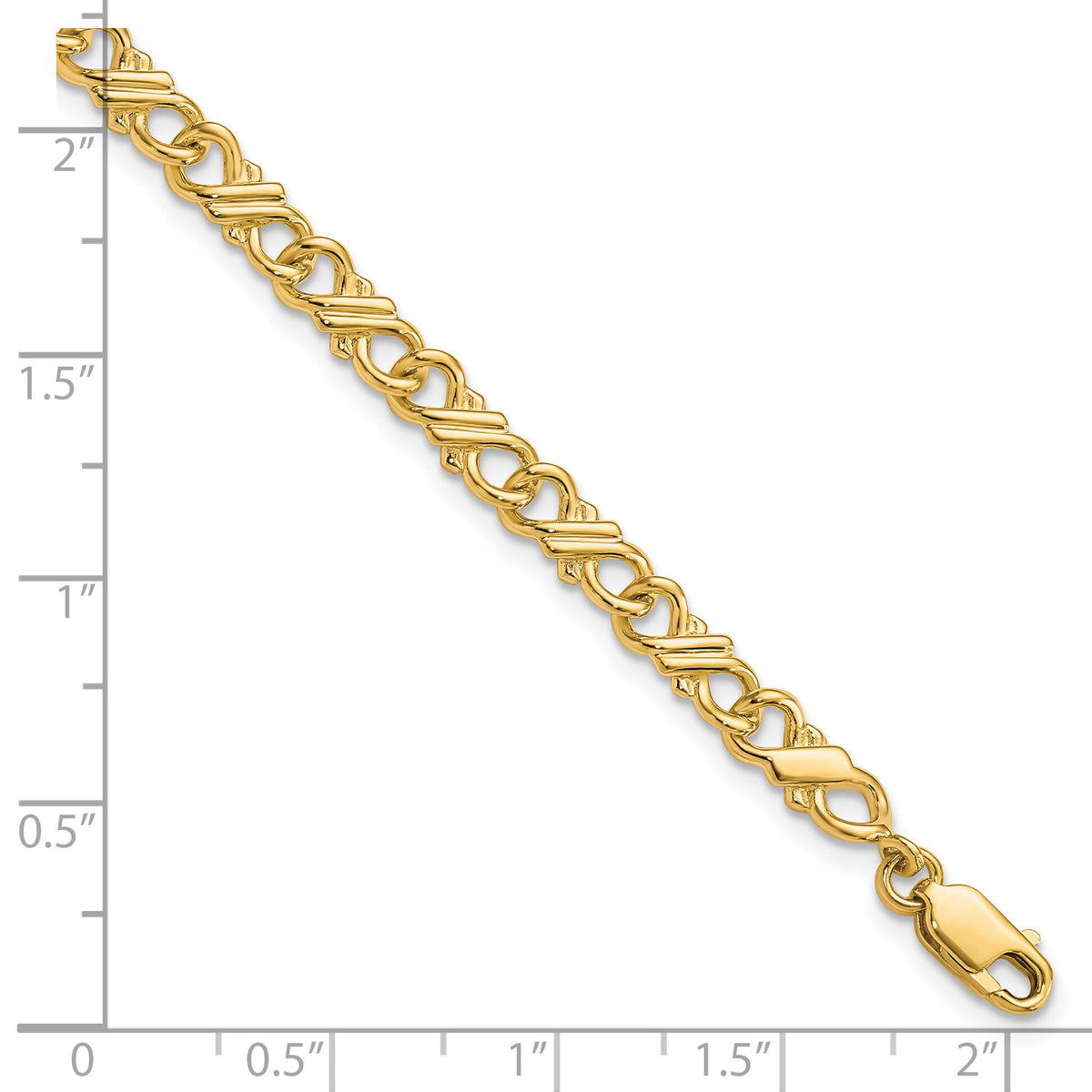 10k Solid Polished Fancy Bracelet-10BR7-7