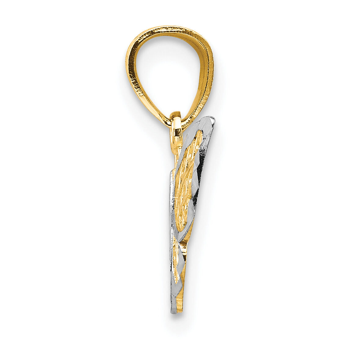 10K w/Rhodium Butterfly Charm-10C1001