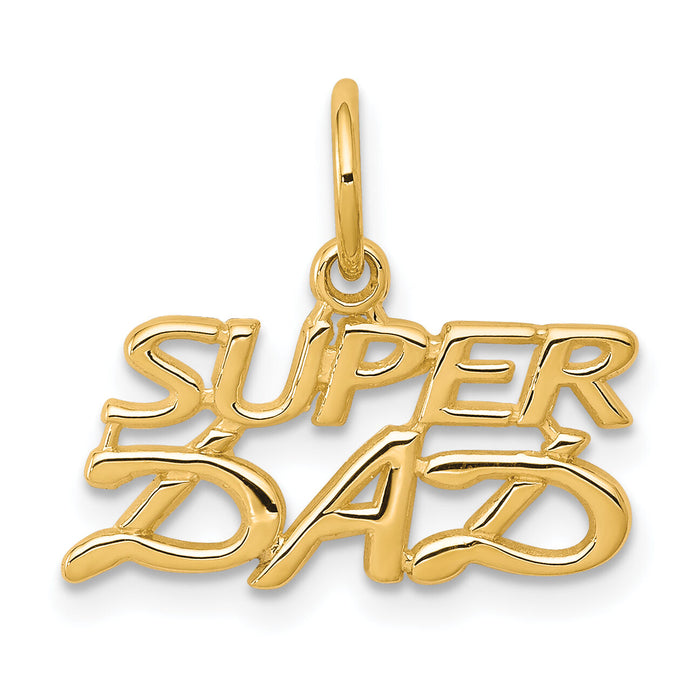 10K SUPER DAD Charm-10C102