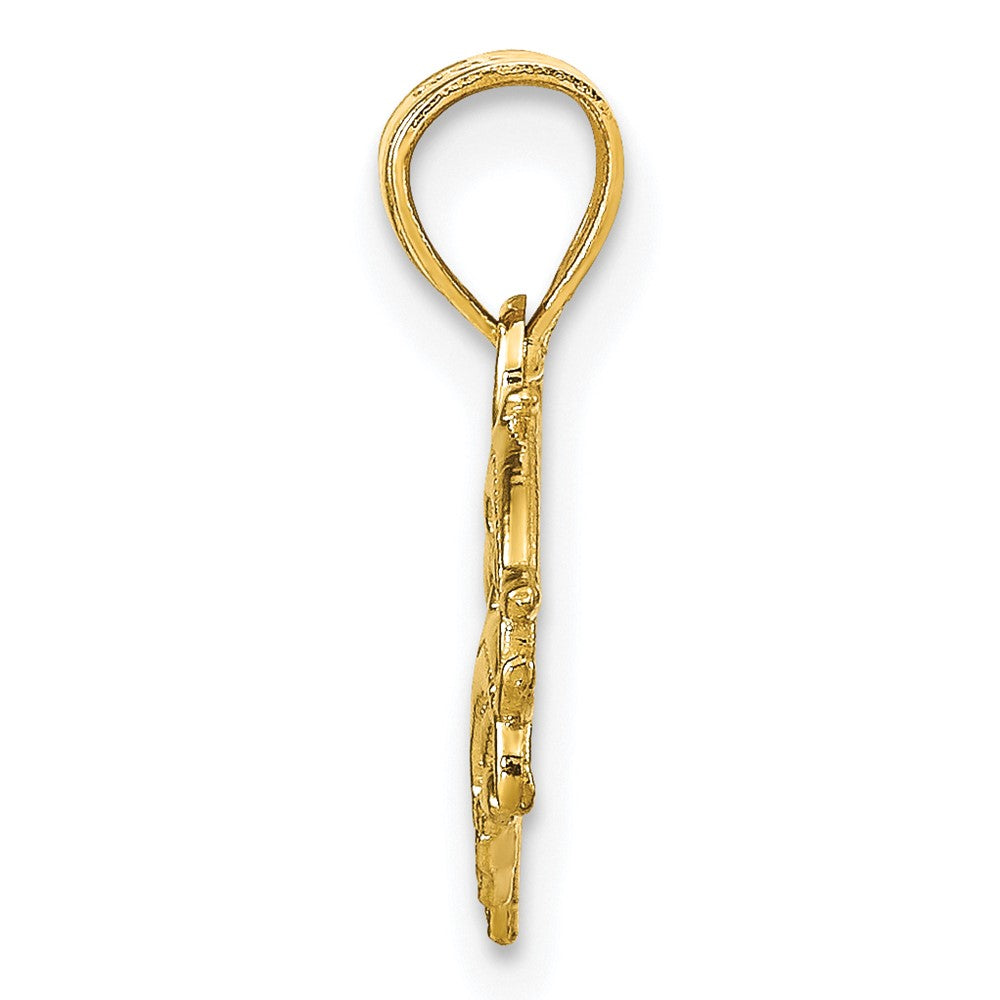 10k Dolphin Charm-10C1025