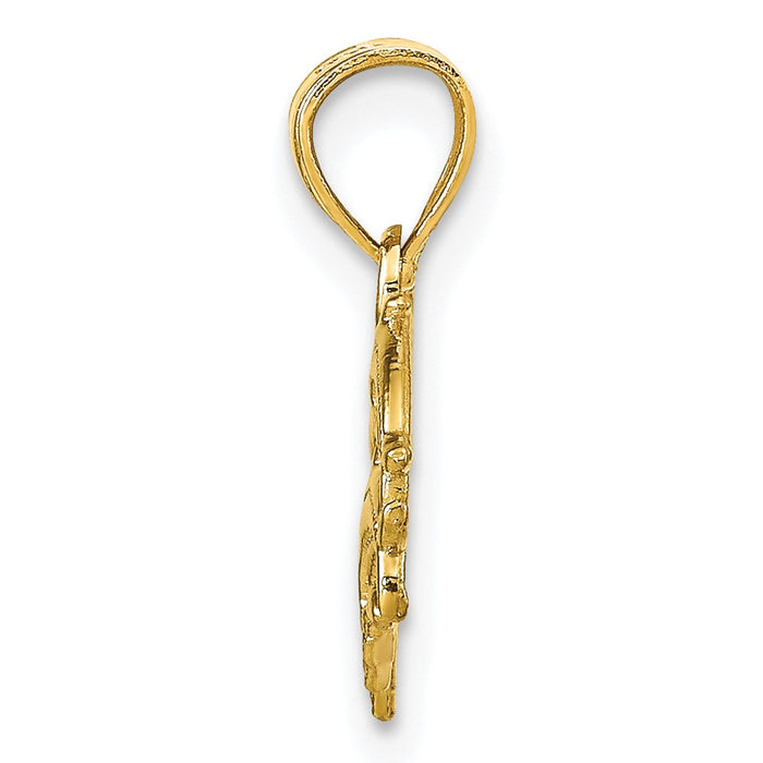 10k Dolphin Charm-10C1025