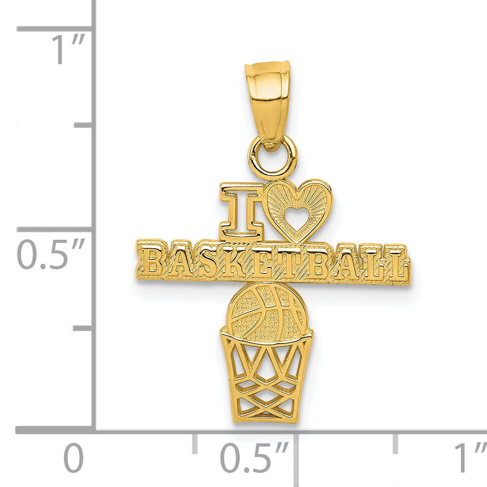 10K I LOVE BASKETBALL Charm-10C1032