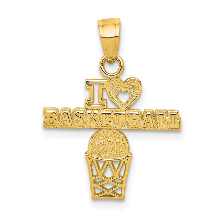 10K I LOVE BASKETBALL Charm-10C1032