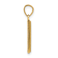 10K w/Rhodium Holy Bible Charm-10C1038