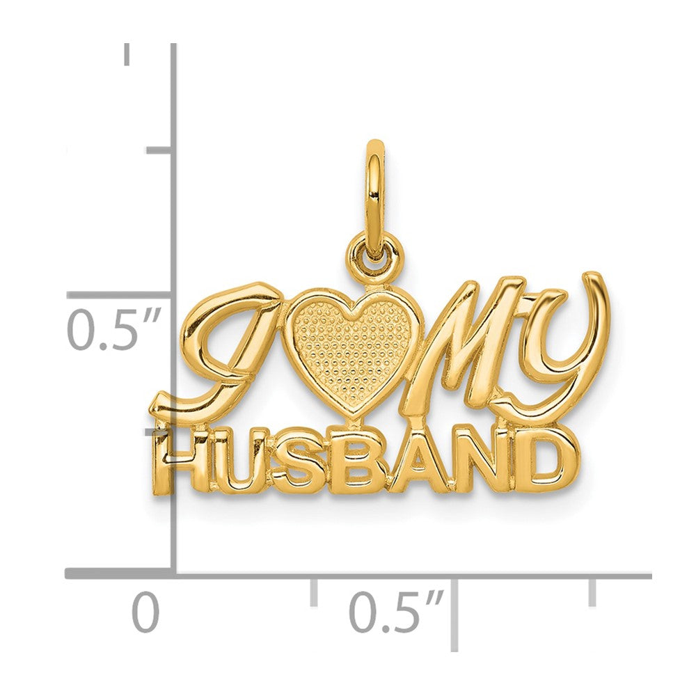 10K I LOVE My HUSBAND Charm-10C104