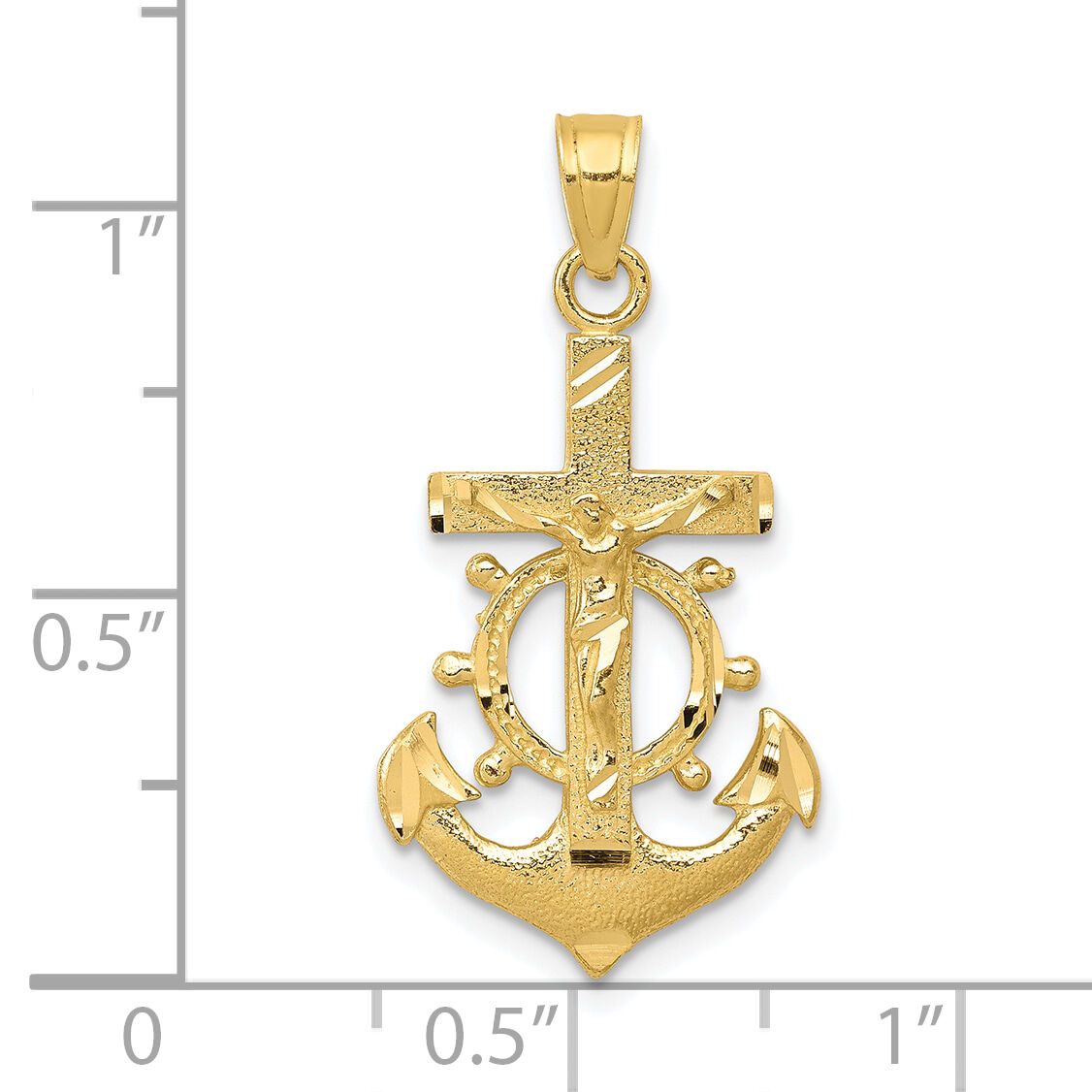 10k Mariner Crucifix Pendant-10C1049