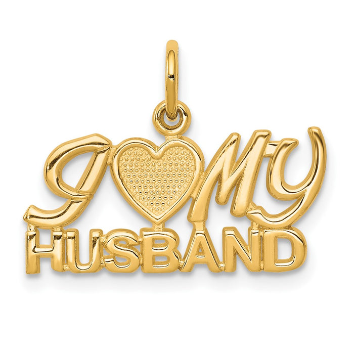 10K I LOVE My HUSBAND Charm-10C104