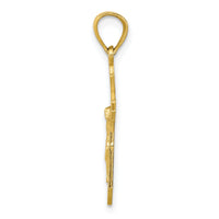 10k Crucifix Pendant-10C1066