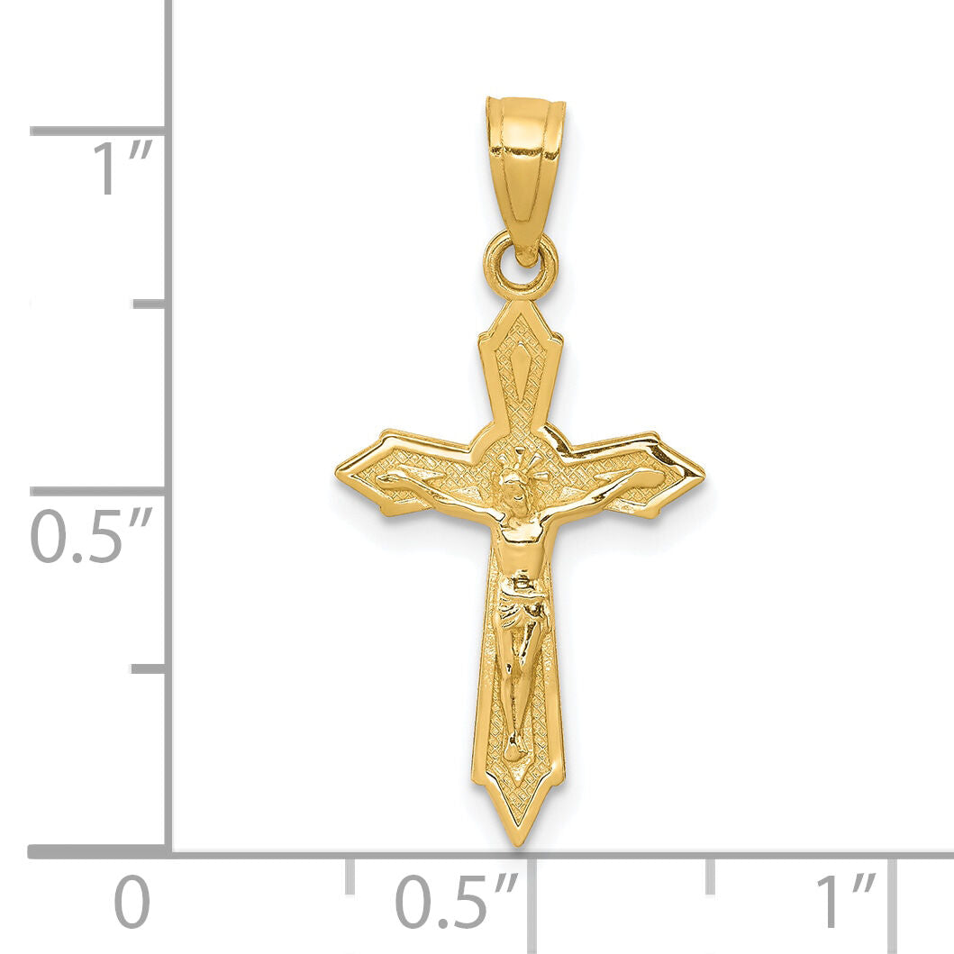 10k Crucifix Pendant-10C1066