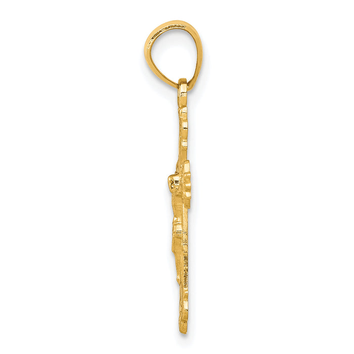 10k Crucifix Pendant-10C1069