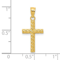 10k Cross Pendant-10C1095