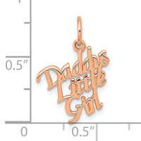 10k Rose Gold DADDYS LITTLE GIRL Charm-10C109R