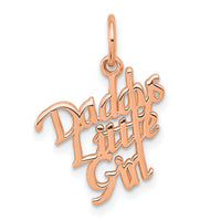 10k Rose Gold DADDYS LITTLE GIRL Charm-10C109R