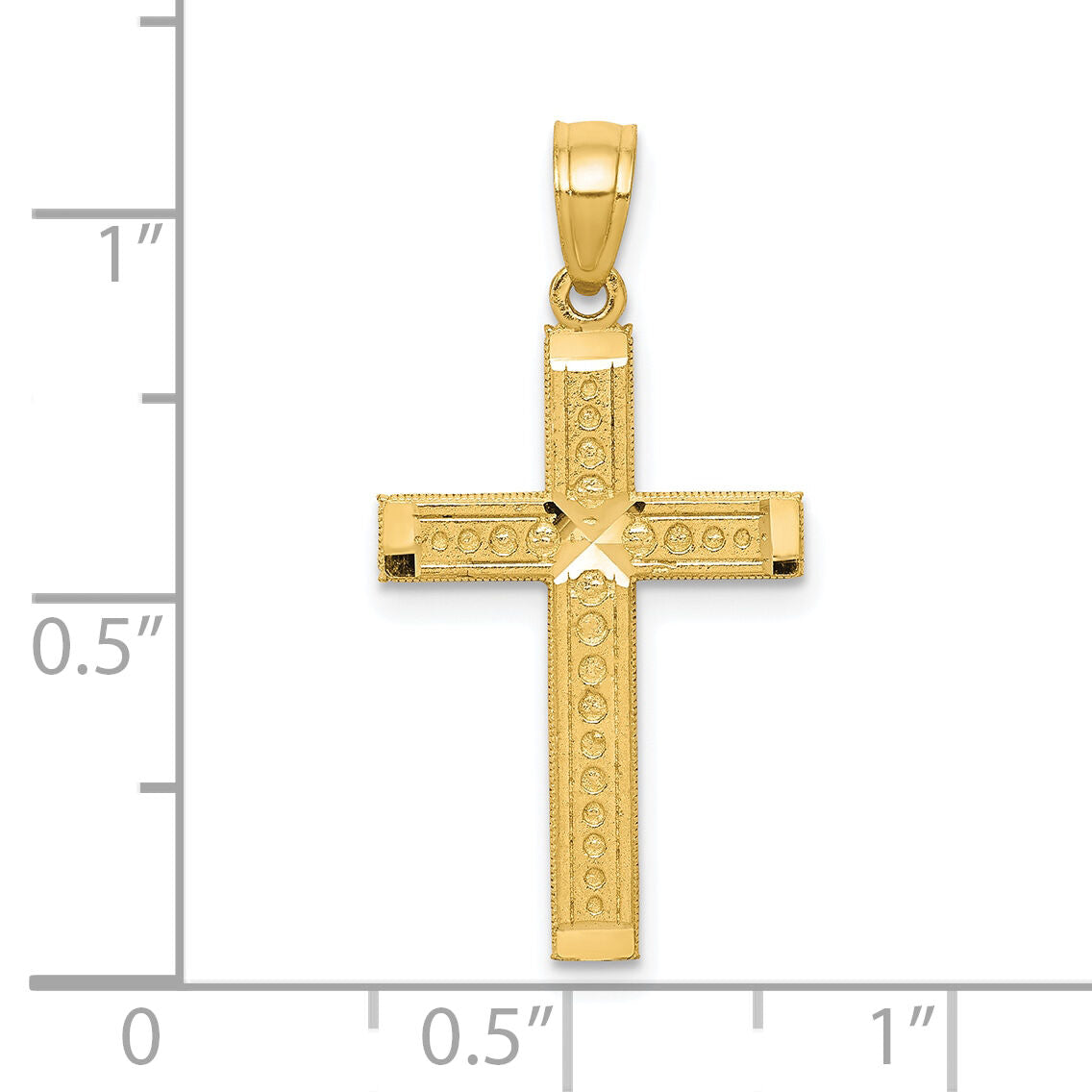 10k Cross Pendant-10C1103