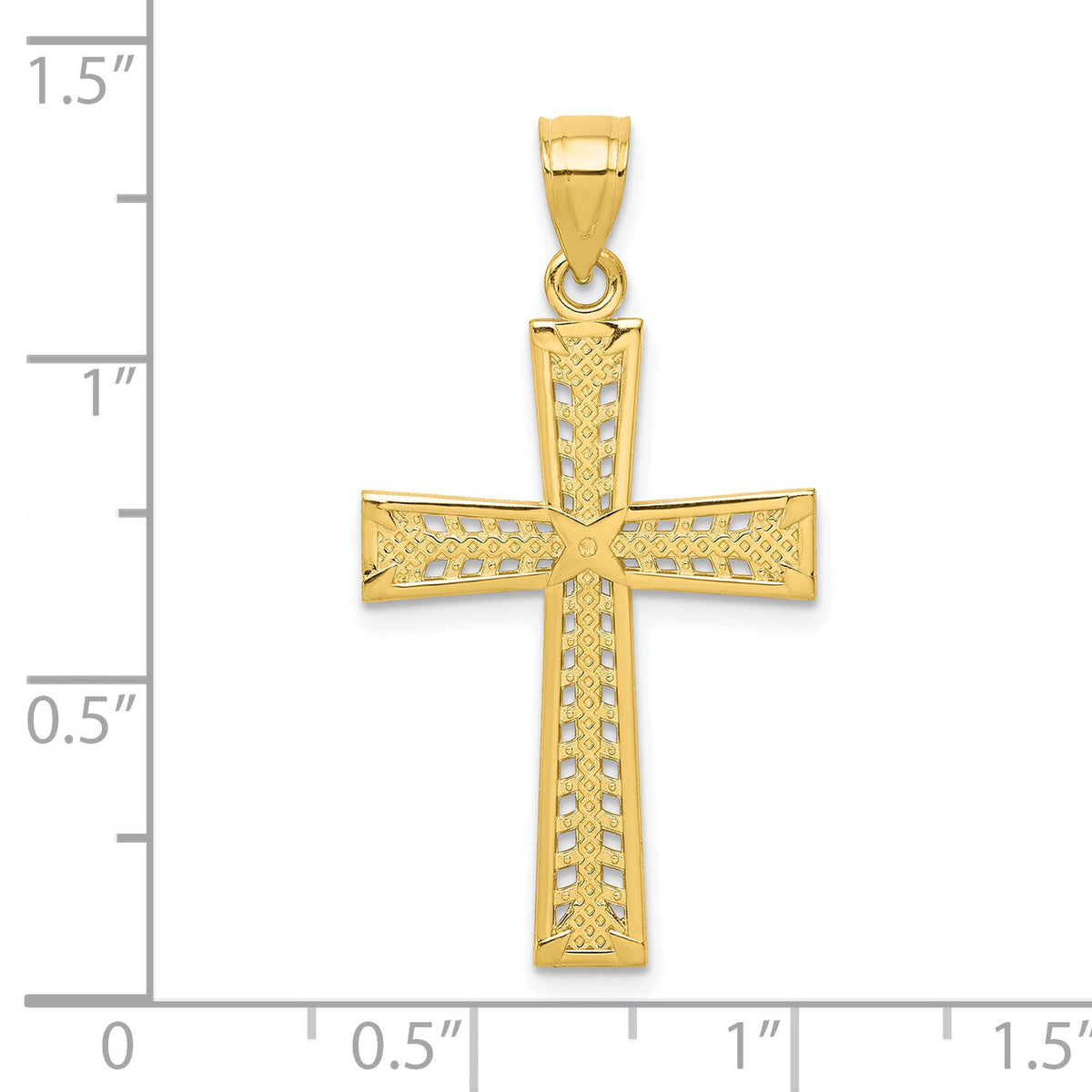 10k Cross Pendant-10C1104