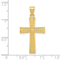 10k Cross Pendant-10C1104