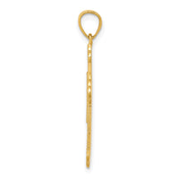 10k Budded Cross Pendant-10C1131