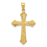 10k Budded Cross Pendant-10C1131