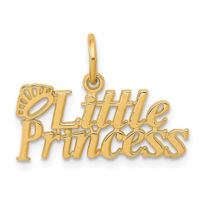 10k LITTLE PRINCESS with Crown Charm-10C113