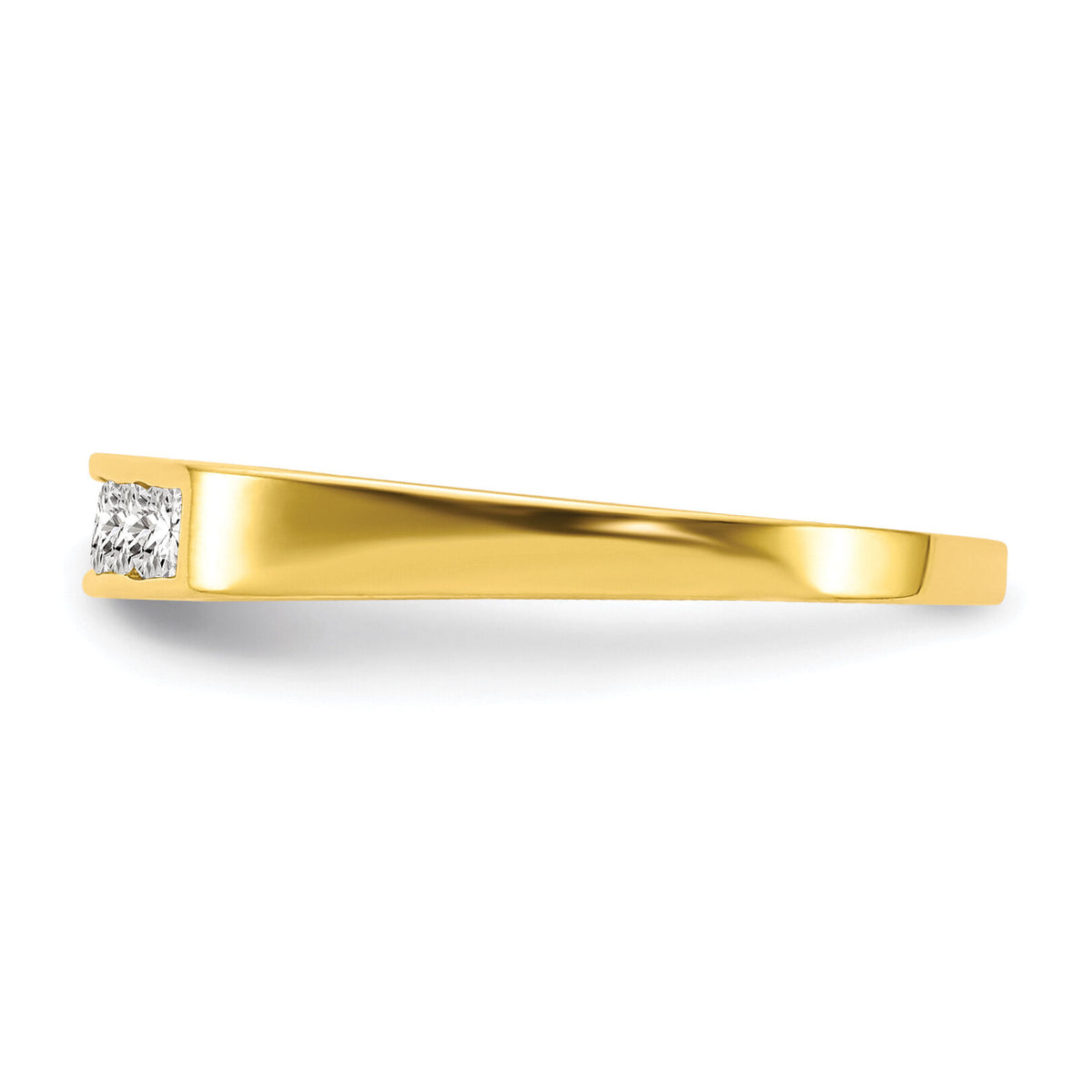 10k CZ Polished Child's Ring-10C1146