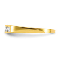 10k CZ Polished Child's Ring-10C1146